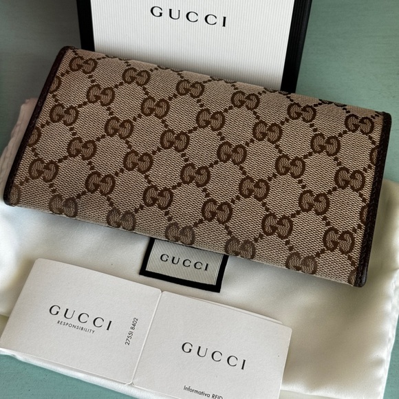 GUCCI GG Canvas Convertible Dome Satchel Bag & matching Continental Wallet - Picture 12 of 15